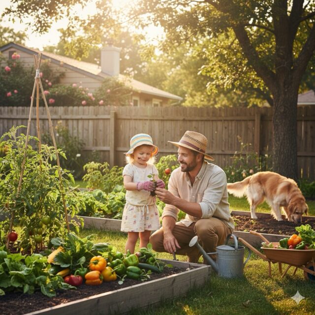 家庭菜園で広がる父と子の時間｜成長を見守り、学びと絆を育むライフスタイル